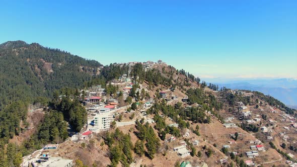 Slowly pulling away from Changla Gali in Pakistan