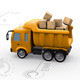 Truck Dropping Cardboard Box - VideoHive Item for Sale