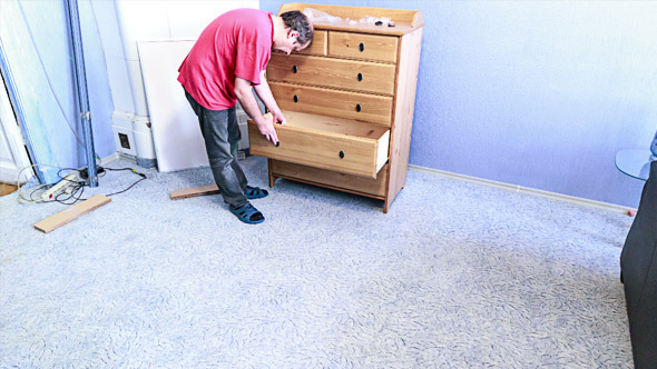 Man Doing Assembly Furniture