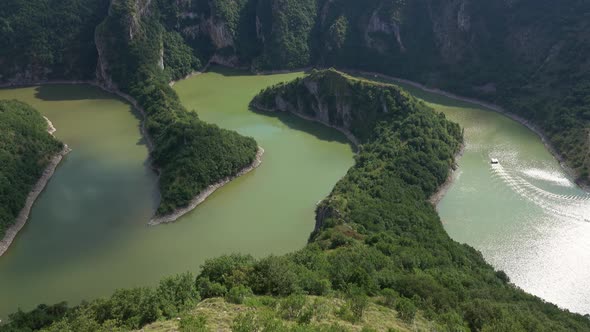 Meanders at Rocky River Uvac Serbia