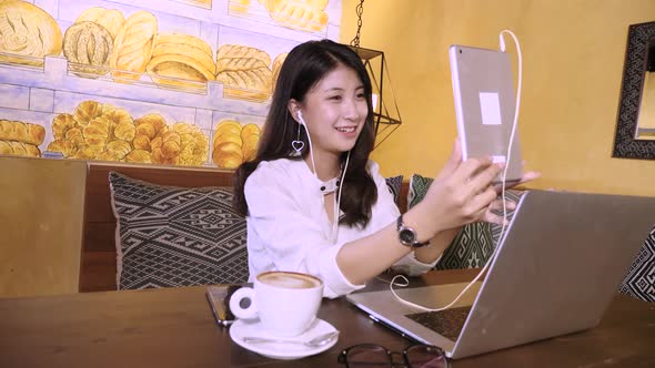 Young Businesswoman Doing Video Call
