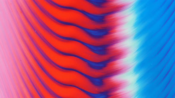 Liquid Abstractions Blue Red and White