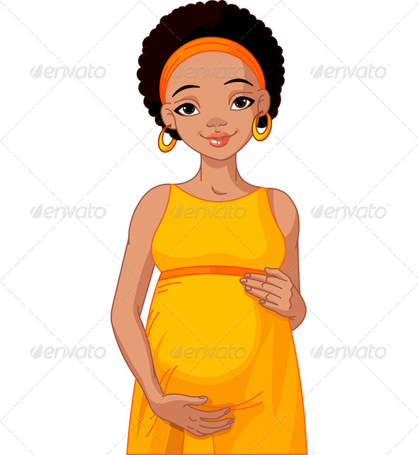African Woman, Mother to Be