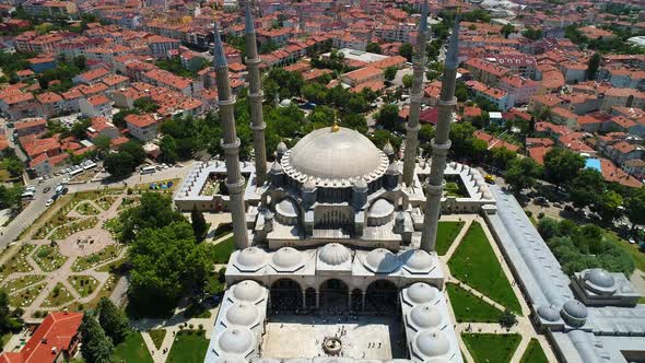 Aerial View Of Selimiye Mosque