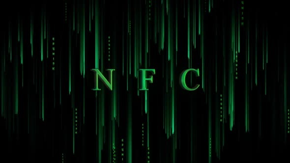 Digital Cyber Background NFC