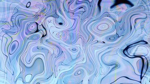 Abstract Silky Line Marble Liquid Animation