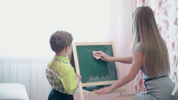 Mom Washes Board That Her Son Wrote