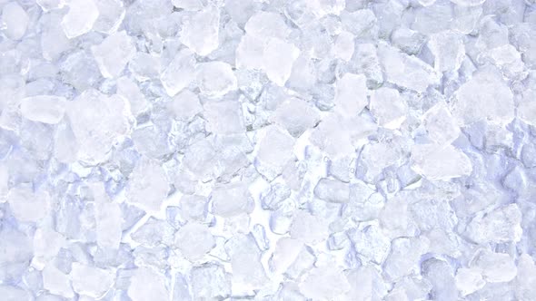 Super Slow Motion Shot of Falling Crushed Ice Background at 1000 Fps