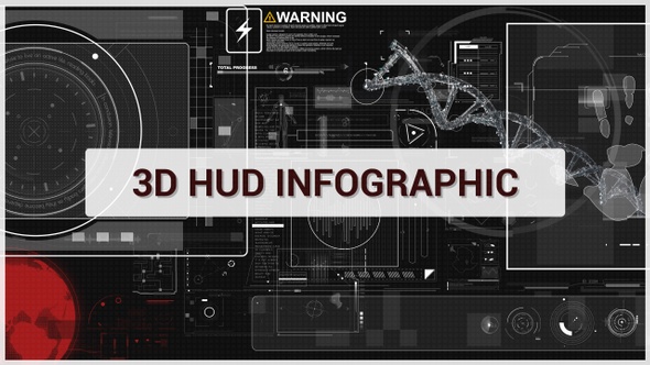 3D HUD Infographic