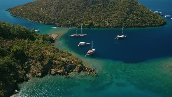 Aerial View of Gocek Mugla