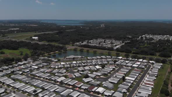 The Gulf of Mexico, as visible from drone.  Mangroves are all that protects trailer park residents f