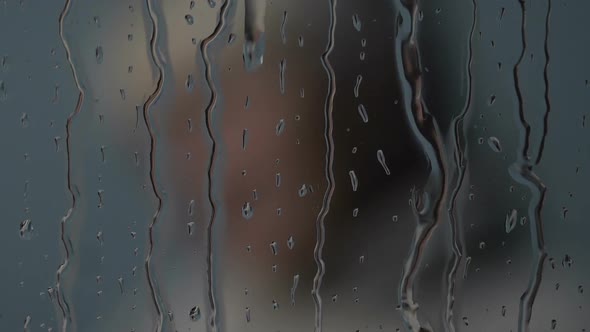 Lonely Abandoned Elderly Female Sleeping Near Rainy Window, Nursing Home