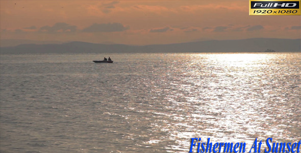 Fishermen At Sunset