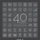 40 Trendy Thin Line Icons. Set 4 - GraphicRiver Item for Sale