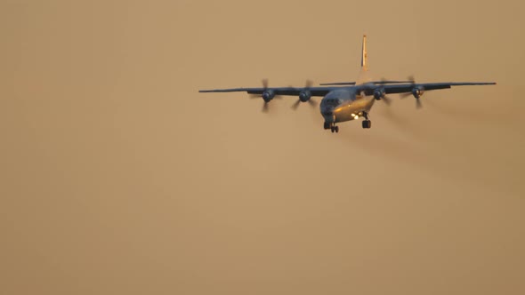 Military Airfreighter Approaching