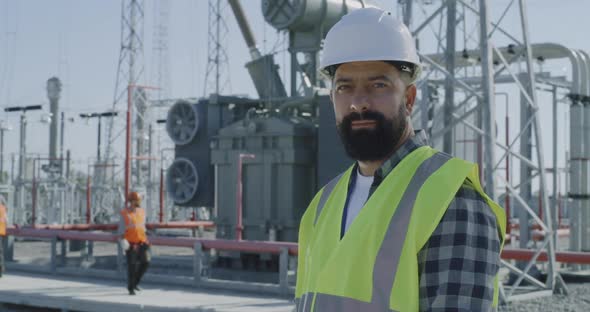 Bearded Constructor on Power Plant