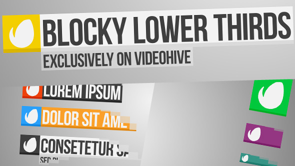 Blocky Lower Thirds