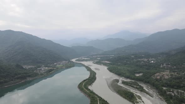 Aerial Lake and Rivers