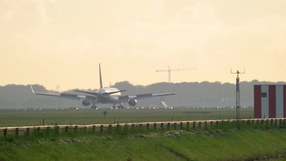 Airplane Braking After Landing