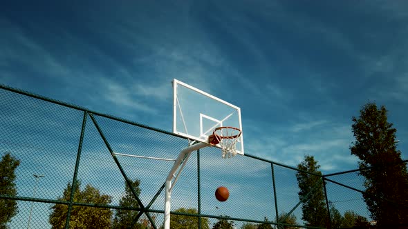 basketball air ball shot slow motion