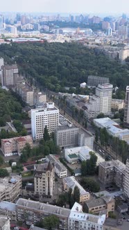 Kyiv Ukraine Aerial View of the City