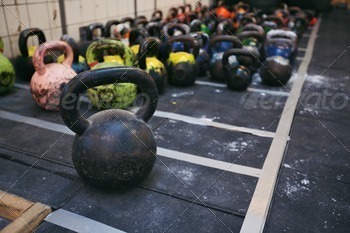 m floor. Equipment commonly used for crossfit training at fitness club