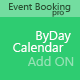 Event Booking Pro : byDay Calendar Add on - CodeCanyon Item for Sale