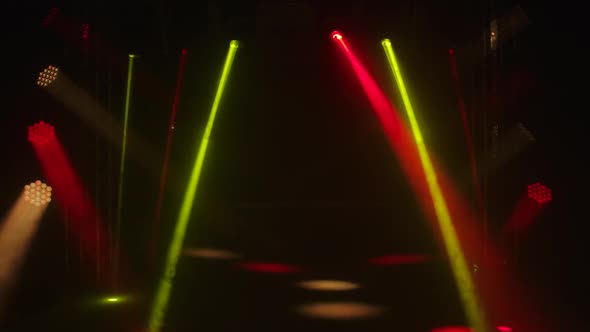 Colorful Laser Lights on Stage