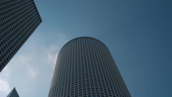Tall office buildings in the downtown