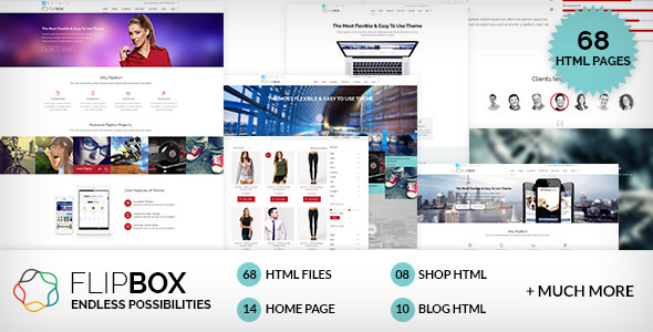 FlipBox - Multipages HTML5/CSS3 Template