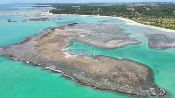 Sao Miguel dos Milagres Beach at Alagoas state Brazil. Brazilian Northeast.