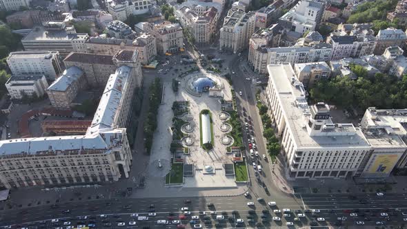 Ukraine: Independence Square, Maidan. Aerial View