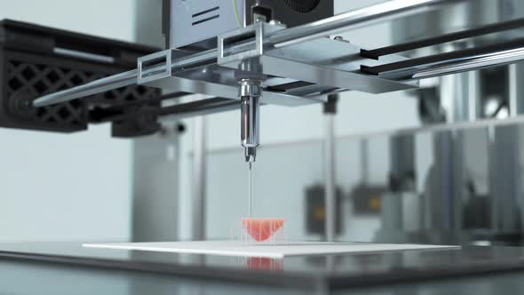 Modern Robotic Printer Machine Creates Heart Organ For Medical Transplantation alt