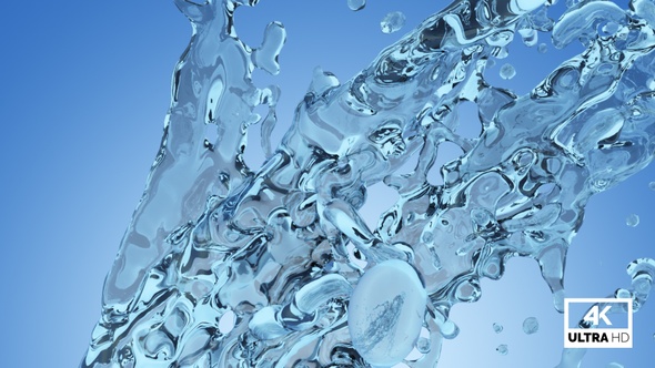 Blue Water Rising Splash alt