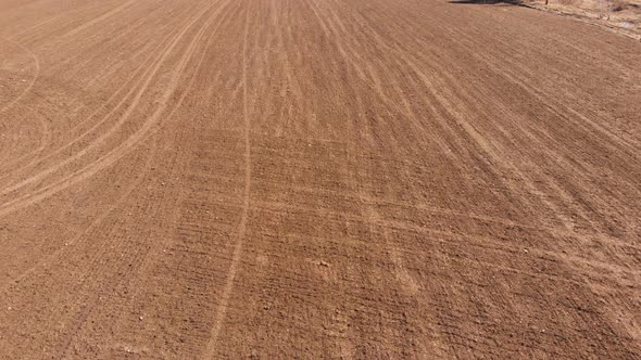 Flying Over Field