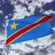 Dr Congo Flag With Sky 4k - VideoHive Item for Sale