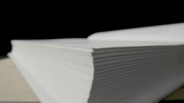 Open Blank Book with Light Flare alt