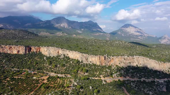 The Wilderness of Picturesque Mountains Landscape on a Beautiful Summer Day