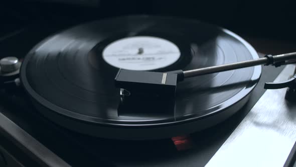 Old Vintage Vinyl Playing Music