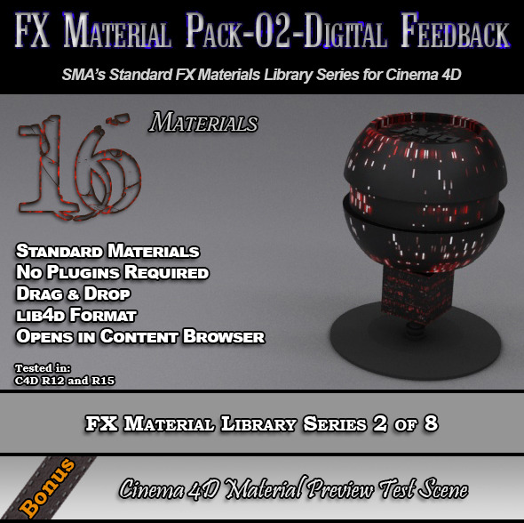 Standard FX Material Pack-02-DF for Cinema 4D