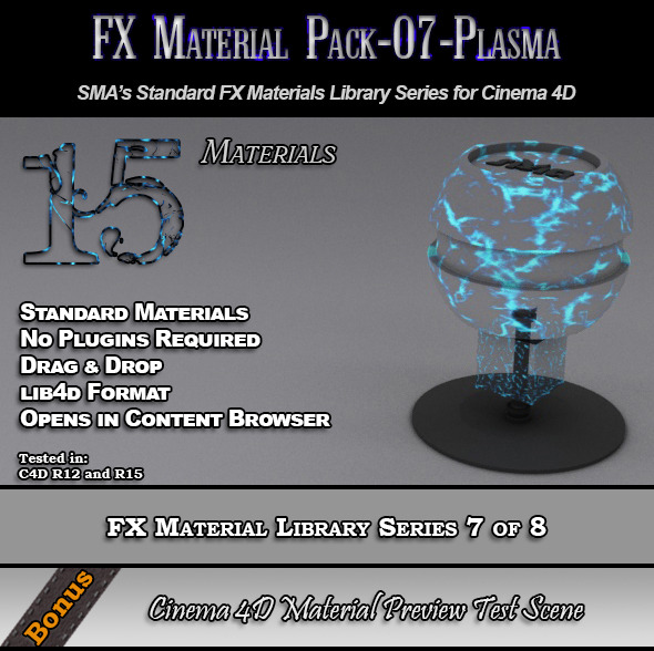 Standard FX Material Pack-07-Plasma for Cinema 4D