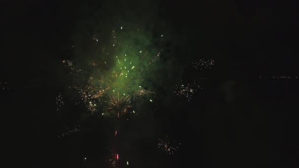 Fireworks at Night Time