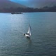 Drone Aerial video Moving away from the sailboat - VideoHive Item for Sale