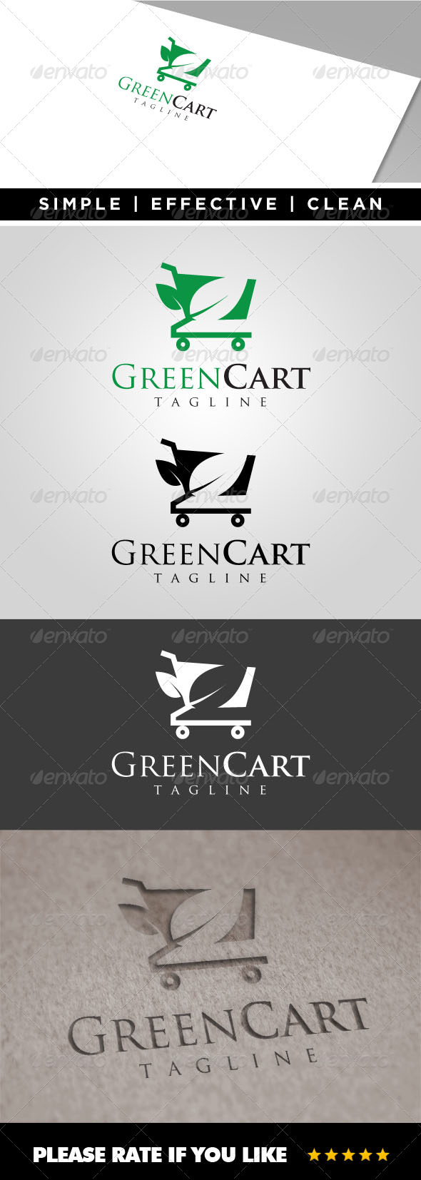 Green Cart Logo Template