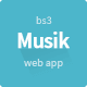 Musik - Music Web Application Template - ThemeForest Item for Sale