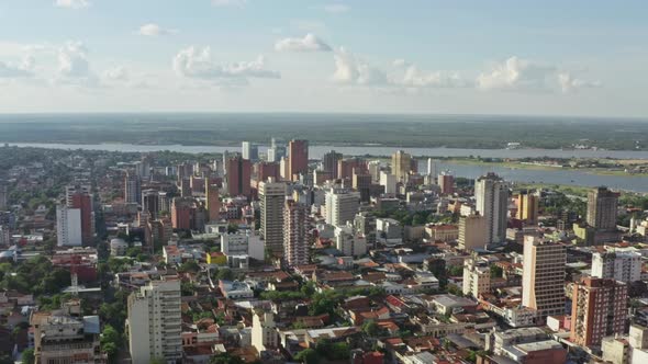 Aerial View Asuncion Paraguay