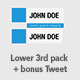 Lowerd 3rds Pack + bonus Tweet - VideoHive Item for Sale