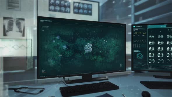 Analysis of the Pandemic Infection Virus Cells are quickly multiplying process alt