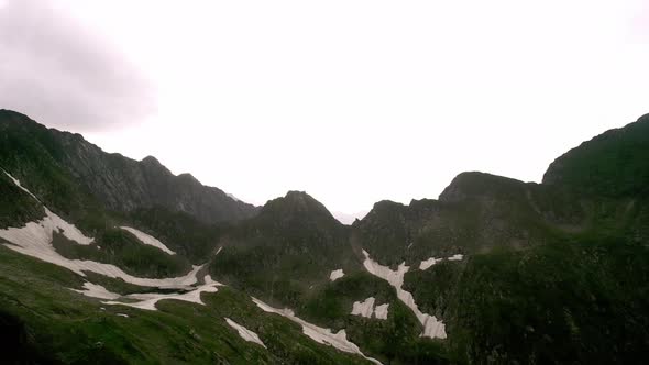 Aerial Flight Footage Over Peaks Epic Panorama Nature Success Summit Top Peak