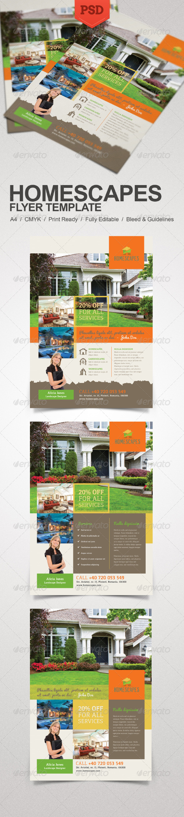 Real Estate and Homescapes Flyer